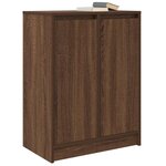 vidaXL Buffet chêne marron 57x34x76 cm bois d'ingénierie
