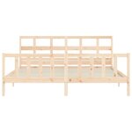 vidaXL Cadre de lit sans matelas 200x200 cm bois massif de pin