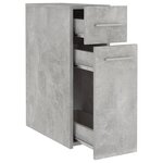 vidaXL Armoire d'apothicaire Gris béton 20x45 5x60 cm Bois ingénierie