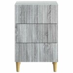 vidaXL Cabinet de chevet avec tiroir Sonoma gris 43 x 41 x 66 5 cm