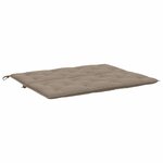 vidaXL Coussin de banc de jardin taupe 120x(50+50)x7 cm tissu oxford