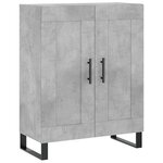 vidaXL Buffet gris béton 69 5x34x90 cm bois d'ingénierie