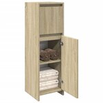 vidaXL Armoire de salle de bain Chêne sonoma 30x30x95 cm Aggloméré