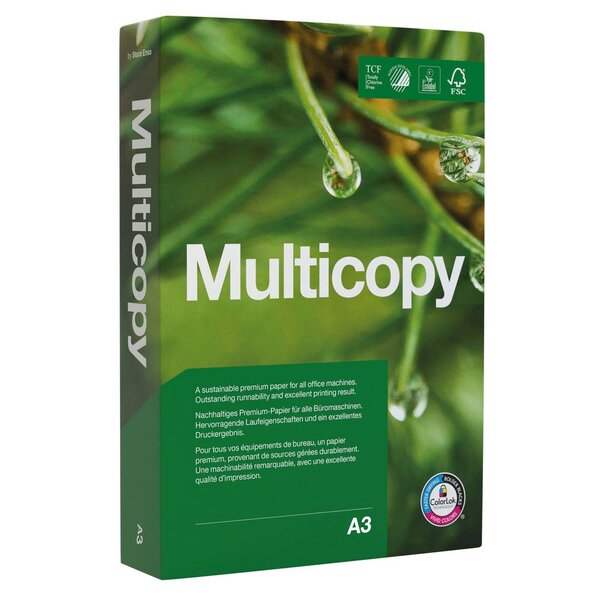 Papier A3 blanc 80g éco-responsable - Ramette de 500 feuilles (ramette 500 feuilles)