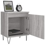 vidaXL Table de chevet sonoma gris 40x30x50 cm bois d'ingénierie