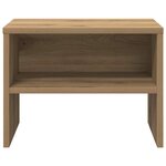 vidaXL Cabinet de chevet chêne artisanal 40 x 40 x 30 cm