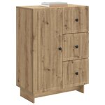 vidaXL Buffet Chêne artisanal 66 x 34 5 x 90 cm Bois d'ingénierie