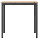 vidaXL Table de bar Naturel 110 x 55 x 105 cm Bois de pin massif