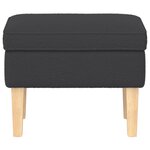 vidaXL Pouf Gris foncé 55 x 35 x 41 cm Bouclé
