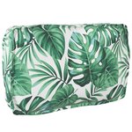 vidaXL Coussin Tissu Oxford Motif feuilles 70 x 40 x 12 cm