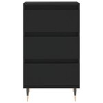 vidaXL Buffet noir 40x35x70 cm bois d’ingénierie