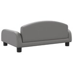 vidaXL Canapé pour enfants gris 70x45x30 cm similicuir