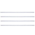 vidaXL Piquets muraux 4 Pièces 1 m Acier galvanisé