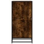 vidaXL Étagère à chaussures chêne fumé 48x38x97 5 cm bois d'ingénierie