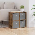 vidaXL Buffet Chêne fumé 49 5 x 22 x 47 cm
