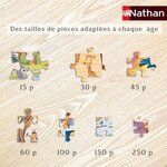 Puzzle 45 p - Carte du monde des animaux - Nvlle edition
