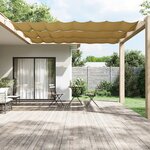 vidaXL Auvent vertical Beige 100x1200 cm Tissu oxford
