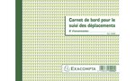 Carnet de bord pour le suivi des déplacements - Format 14 8x19 cm EXACOMPTA