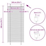 vidaXL Store plissé anthracite 100x200 cm largeur du tissu 99 4 cm