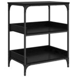 vidaXL Chariot de cuisine Chêne noir 60 x 41 x 80 5 cm