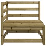 vidaXL Canapé d'angle de jardin 70x70x67 cm bois de pin imprégné