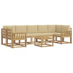 vidaXL Ensemble de canapés d'extérieur 6 Pièces
