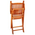 vidaXL Chaises de jardin pliables lot de 6 Bois d'eucalyptus massif