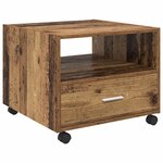 vidaXL Table basse Bois ancien 55 x 55 x 45 cm Bois d'ingénierie