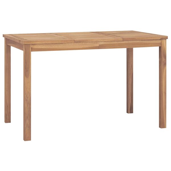 vidaXL Table à dîner de jardin 120x70x77 cm Bois de teck solide