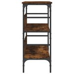 vidaXL Table console chêne fumé 100x32x75 cm bois d'ingénierie