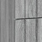 vidaXL Cabinet de chevet avec tiroir Sonoma gris 43 x 34 5 x 49 5 cm