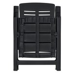 vidaXL Ensemble à manger d'extérieur 11 Pièces Plastique Anthracite
