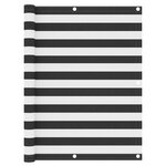 vidaXL Écran de balcon Anthracite et blanc 120x400 cm Tissu Oxford