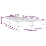 vidaXL Sommier à lattes de lit sans matelas bleu foncé 120x220cm