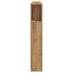 vidaXL Armoire de tête de lit chêne artisanal 200x18 5x102 5 cm