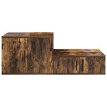Armoire de rangement vidaXL Chêne fumé 127x41x40 cm Bois d'ingénierie