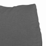 vidaXL Coussin de Dos Gris foncé 60 x 20 x 50 cm tissu