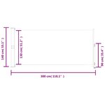 vidaXL Auvent latéral rétractable de patio 140x300 cm Rouge