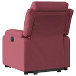 vidaXL Fauteuil inclinable électrique rouge bordeaux tissu