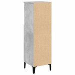 vidaXL Armoire de salle de bain gris béton 30x30x100 cm