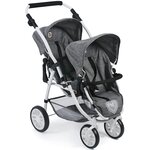 Bayer Chic 2000 691-76 - Le buggy Twinny pour poupées  Anthracite
