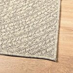 vidaXL Tapis ZIZUR crème 200x200 cm aspect de jute intérieur extérieur