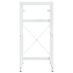 vidaXL Cadre de lavabo de salle de bain Blanc 40x38x83 cm Fer