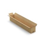 Caisse carton longue double cannelure à grande ouverture raja 100x15x15 cm (lot de 10)