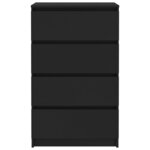 vidaXL Buffet Noir 60x35x98 5 cm Bois d'ingénierie