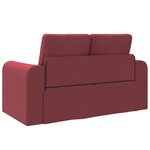 vidaXL Canapé-Lit 60cm Bordeaux tissu