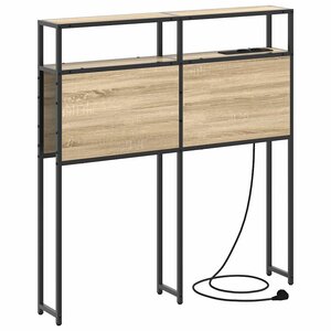 vidaXL Tête de lit de rangement Chêne sonoma 90 cm Bois d'ingénierie