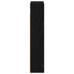 vidaXL Armoire murale de salle de bain Chêne Noir 20 x 10 x 50 cm