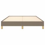 vidaXL Cadre de lit sans matelas taupe 140x200 cm tissu