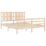 vidaXL Cadre de lit sans matelas 160x200 cm bois massif